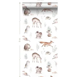 Lastenhuoneen tapetti Esta To The Moon And Back 139399, non-woven, valkoinen