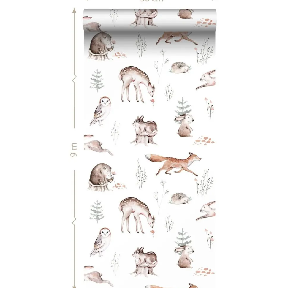 Lastenhuoneen tapetti Esta To The Moon And Back 139399, non-woven, valkoinen