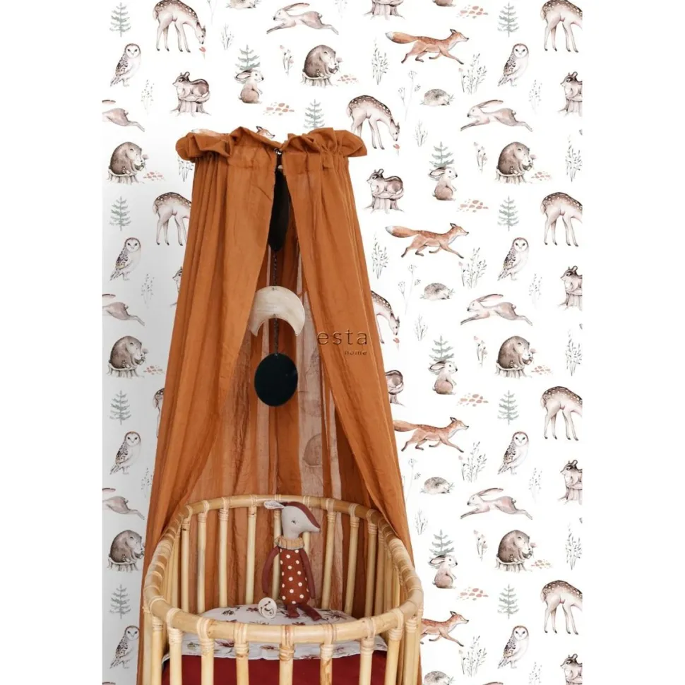 Lastenhuoneen tapetti Esta To The Moon And Back 139399, non-woven, valkoinen