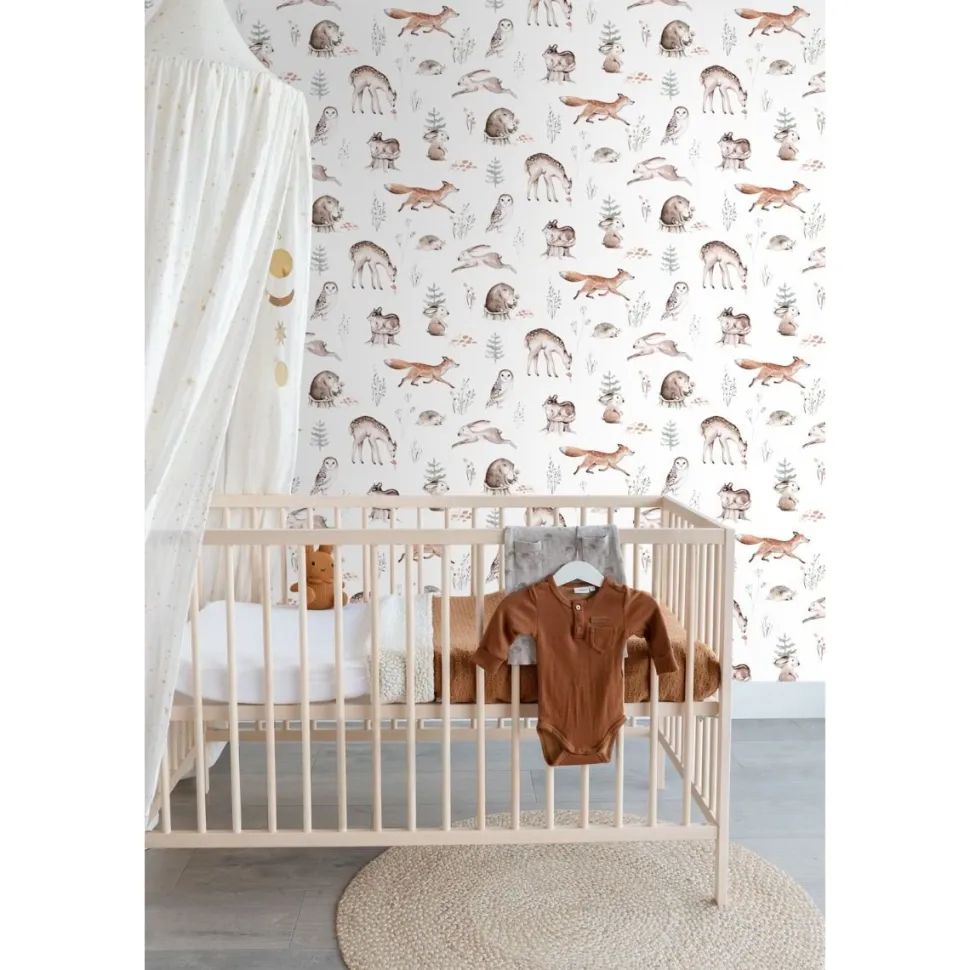 Lastenhuoneen tapetti Esta To The Moon And Back 139399, non-woven, valkoinen