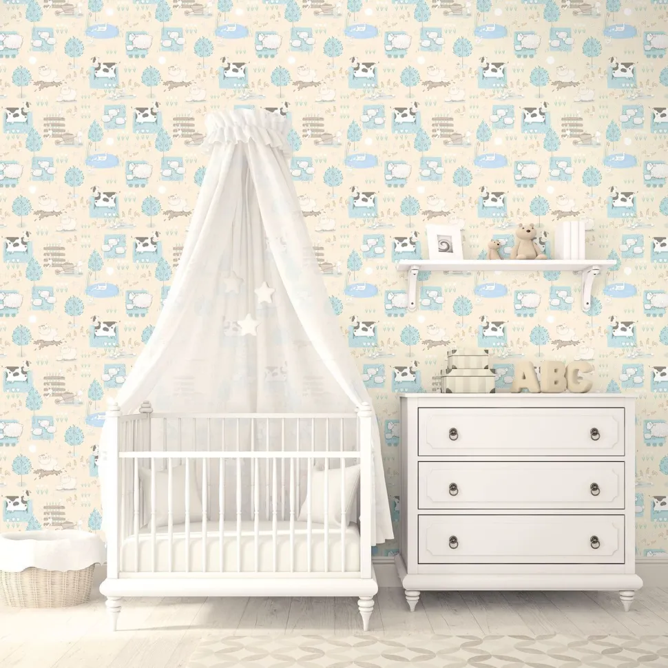 Lastenhuoneen tapetti Galerie Tiny Tots 2 G78374-77, eläin