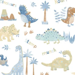 Lastenhuoneen tapetti Galerie Tiny Tots 2 G78363-64, dinosaurus