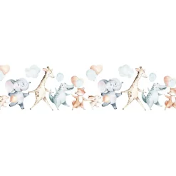 Lastenhuoneen tapetti Kids Walls 45866, vinyylipinta, 0.27x5m, kettu, monivärinen