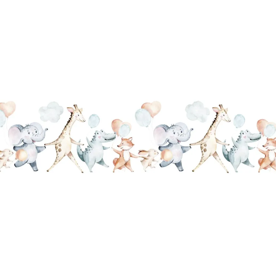 Lastenhuoneen tapetti Kids Walls 45866, vinyylipinta, 0.27x5m, kettu, monivärinen