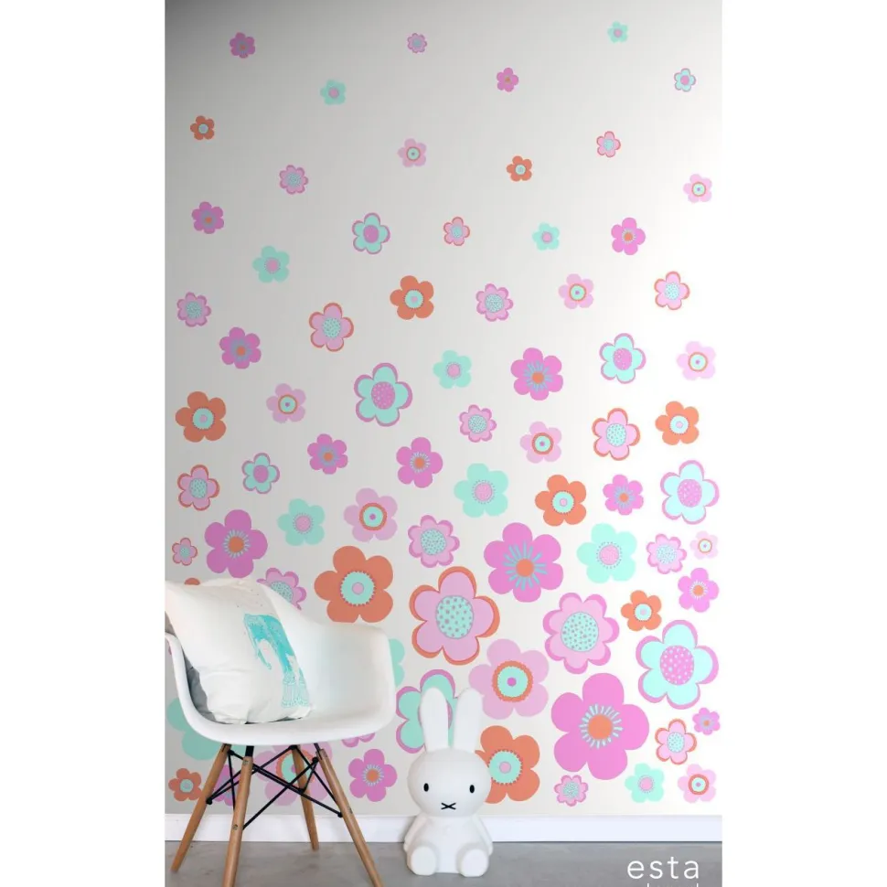 Lastenhuoneen tapetti PhotowallXL Vintage Flowers 158709 1860x2790 mm