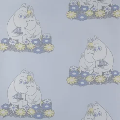 Lastenhuoneen tapetti Sandudd Muumi 4909-2, 0,53x11,2m, sininen, non-woven