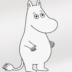 Lastenhuoneen tapetti Sandudd Moomin 5181-4, 0,53x11,2m, helmiäinen/valkoinen, non-woven