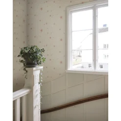 Lastenhuoneen tapetti Sandberg Gillis vaaleanpunainen, mittatilaus, non-woven