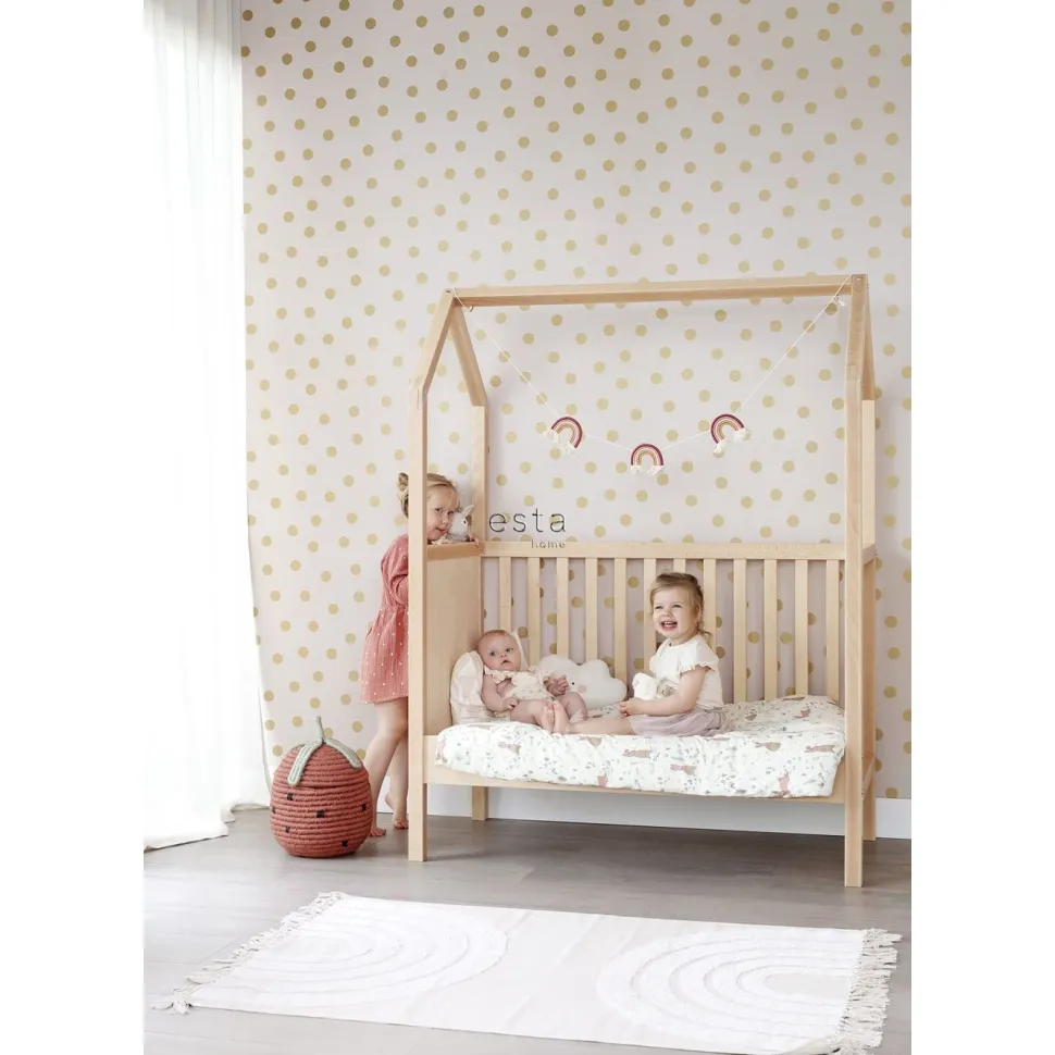 Lastenhuoneen tapetti Esta Forest Friends 139244, pilkullinen, kulta