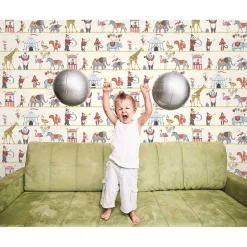 Lastenhuoneen tapetti Galerie Just 4 Kids II G56547, apina, vaaleanbeige