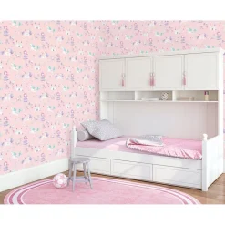 Lastenhuoneen tapetti Galerie Just 4 Kids II G56525, yksisarvinen, harmaa