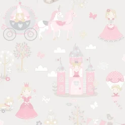 Lastenhuoneen tapetti Galerie Tiny Tots 2 G78372, perhonen, kissa, monivärinen
