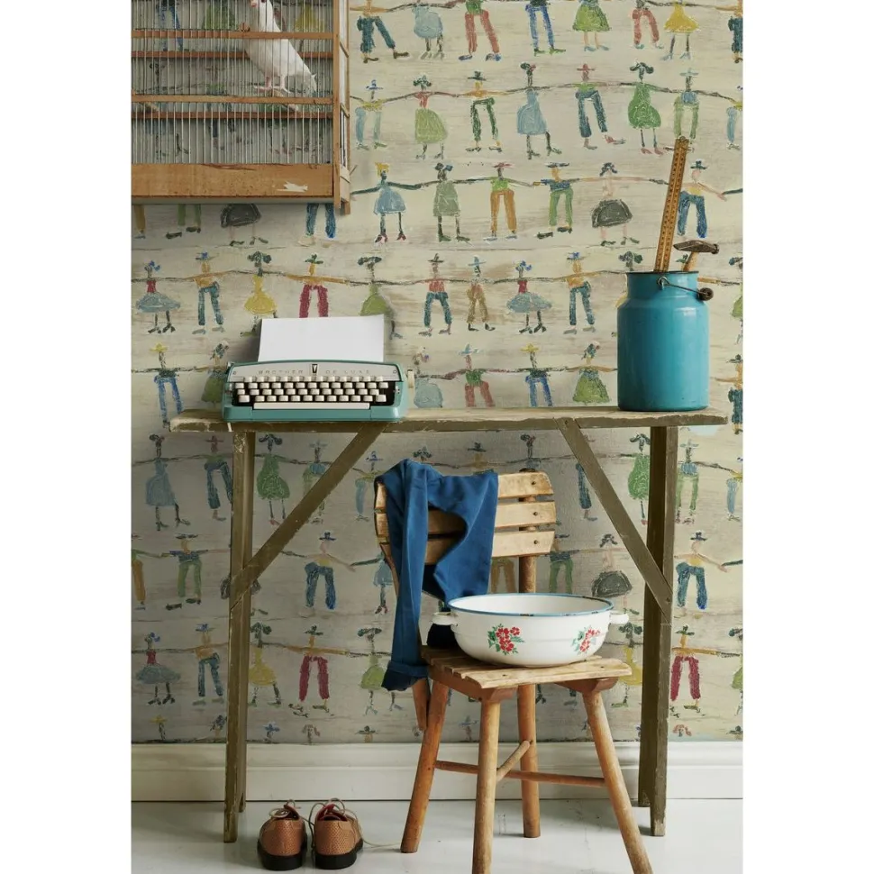 Lastenhuoneen tapetti Mindthegap Little People, 1.56x3m