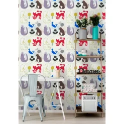 Lastenhuoneen tapetti Mindthegap Mr Boyd's Animals, 1.56x3m