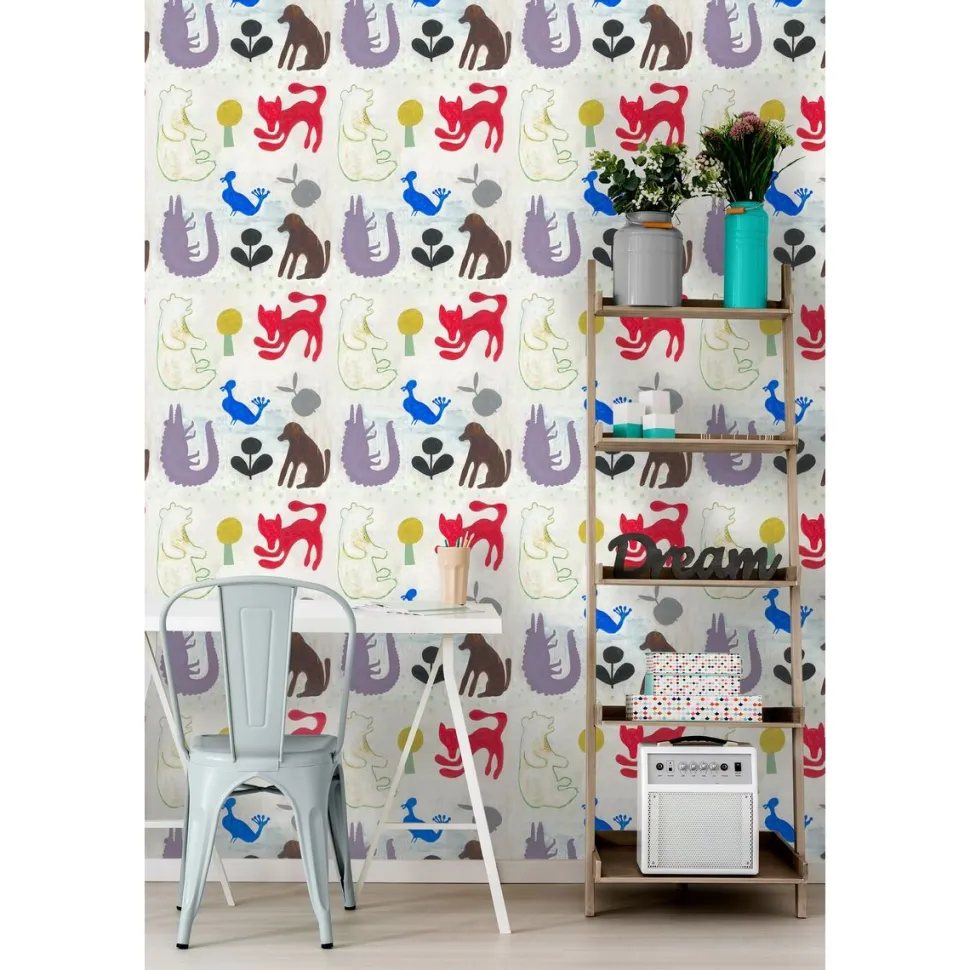 Lastenhuoneen tapetti Mindthegap Mr Boyd's Animals, 1.56x3m