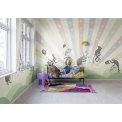 Lastenhuoneen tapetti Rebel Walls Circus Pastel, mittatilaus