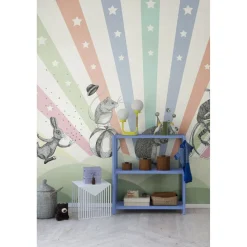 Lastenhuoneen tapetti Rebel Walls Circus Rainbow, mittatilaus