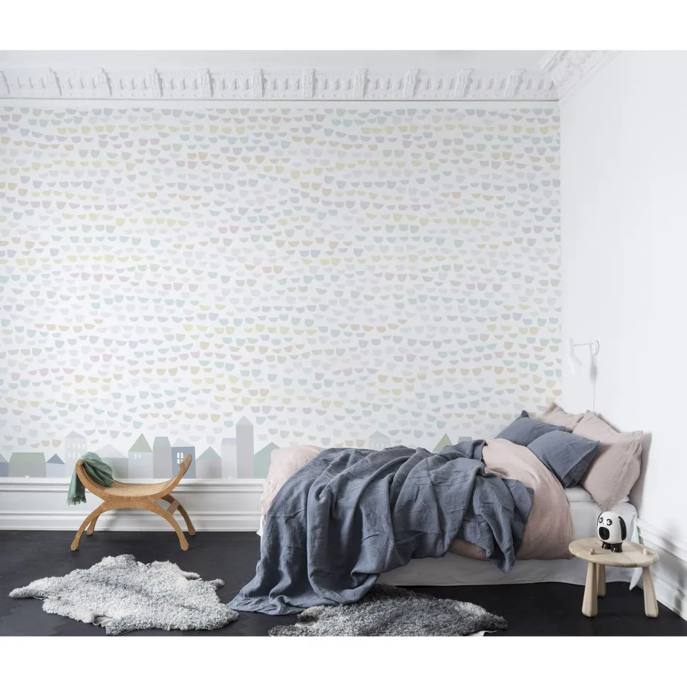 Lastenhuoneen tapetti Rebel Walls Elephant Tears Pastel, non-woven, mittatilaus