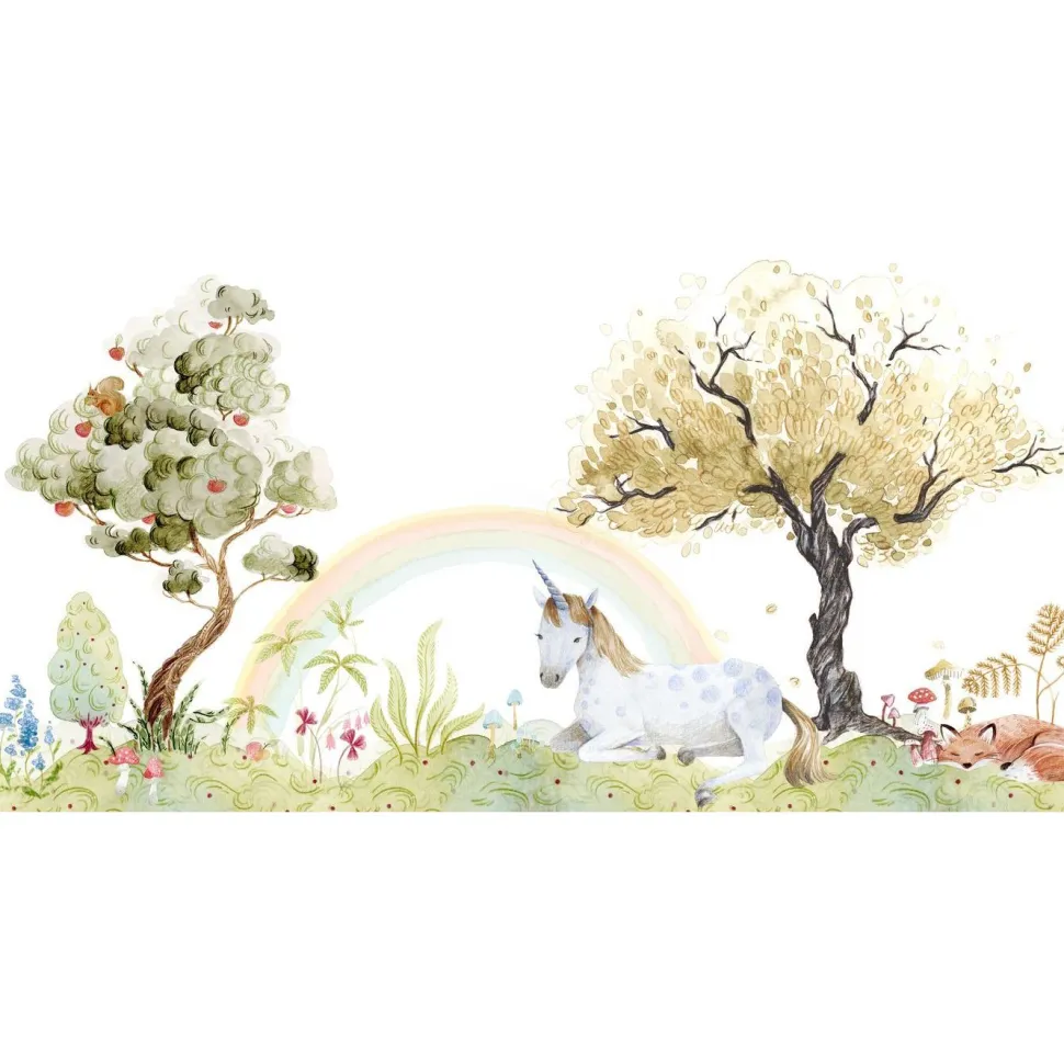 Lastenhuoneen tapetti Rebel Walls Unicorn Dream Rainbow, mittatilaus
