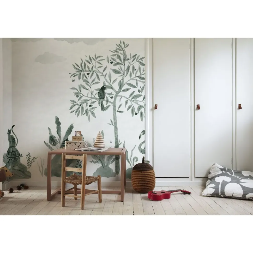 Lastenhuoneen tapetti Sandberg Wilton, non-woven, mittatilaus, vihreä