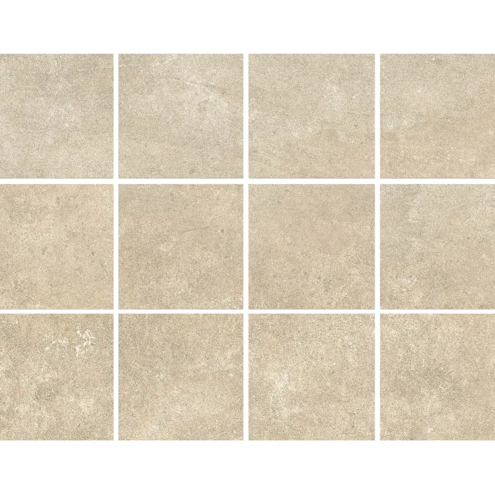 Lattialaatta Bien Arcides Latte, himmeä, beige, 10x10cm
