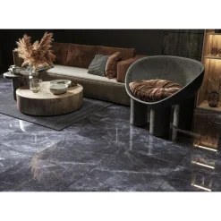 Lattialaatta GoldenTile Space Stone 59.5x59.5 cm musta