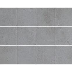 Lattialaatta Pukkila Concreto, 10x10cm, matta, lasitettu, liimatäpläarkki