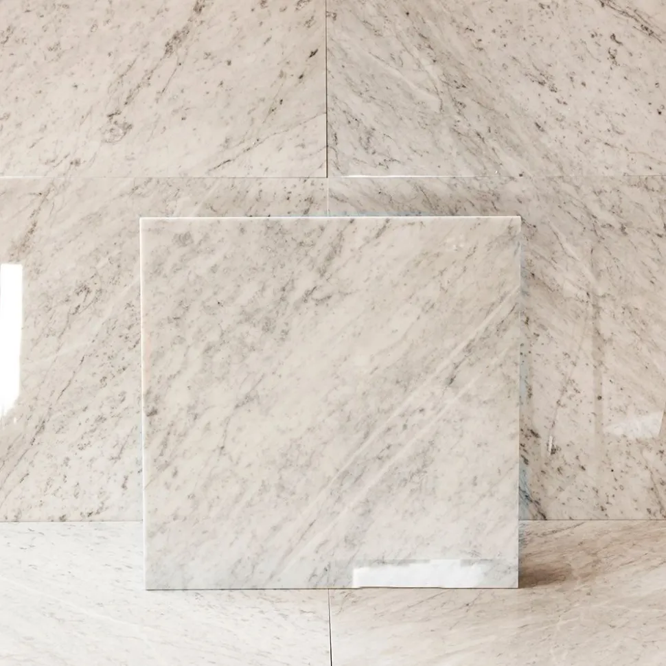 Lattialaatta Arredo Carrara C 61x61cm, kiillotettu, valkoinen