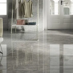 Lattialaatta Fioranese Marmorea Grigio Imperiale 74x74cm, sileä, harmaa