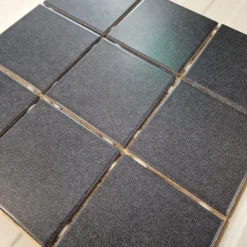 Lattialaatta Kymppi-Lattiat Antracite 10x10 cm arkki tummanharmaa
