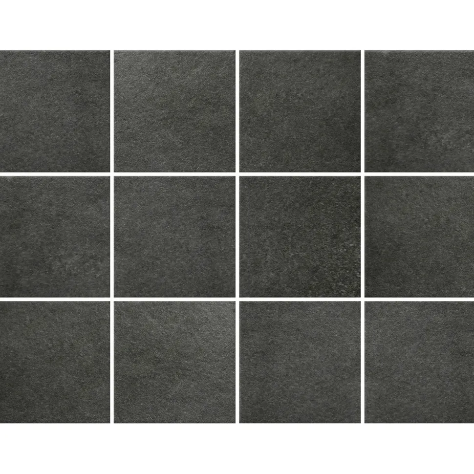 Lattialaatta Pukkila Europe Black himmeä sileä 97x97mm