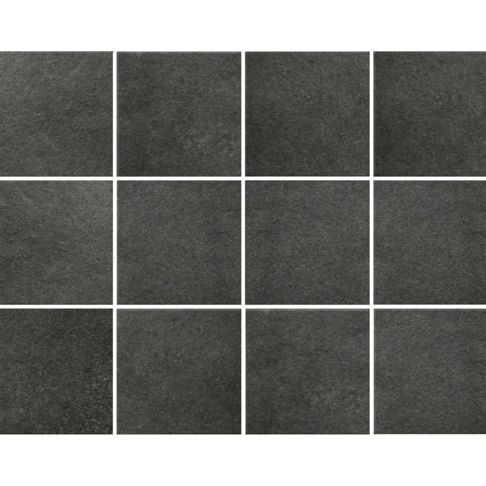 Lattialaatta Pukkila Europe Black himmeä sileä 97x97mm