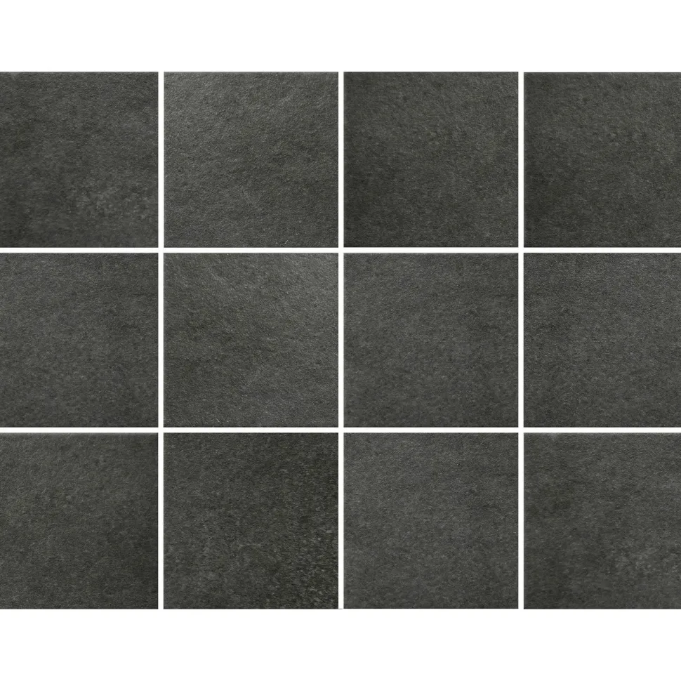 Lattialaatta Pukkila Europe Black himmeä sileä 97x97mm