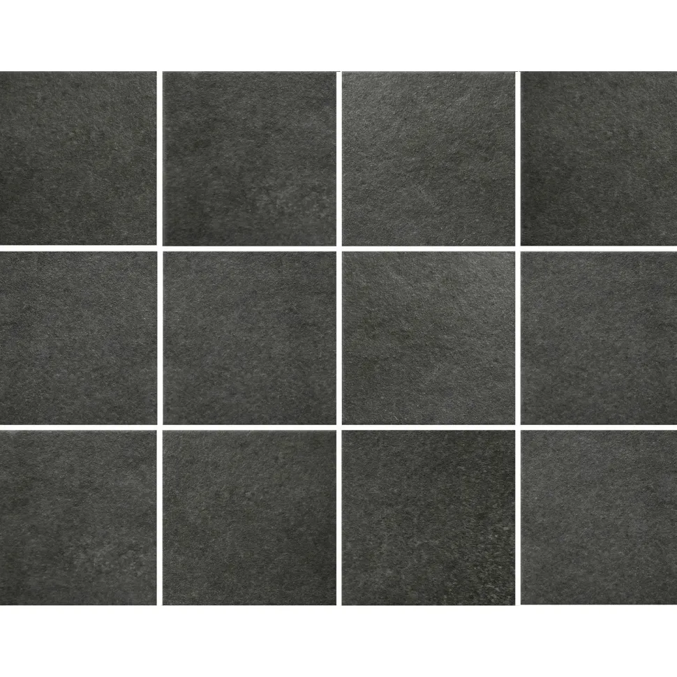 Lattialaatta Pukkila Europe Black himmeä sileä 97x97mm