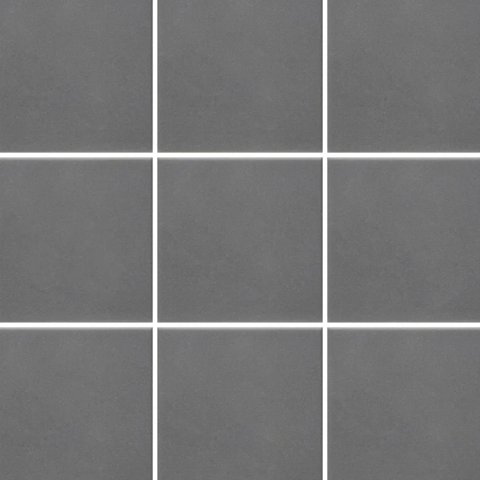 Lattialaatta Pukkila Natura Grafiitinharmaa himmeä sileä 96x96 mm lasikuituverkossa