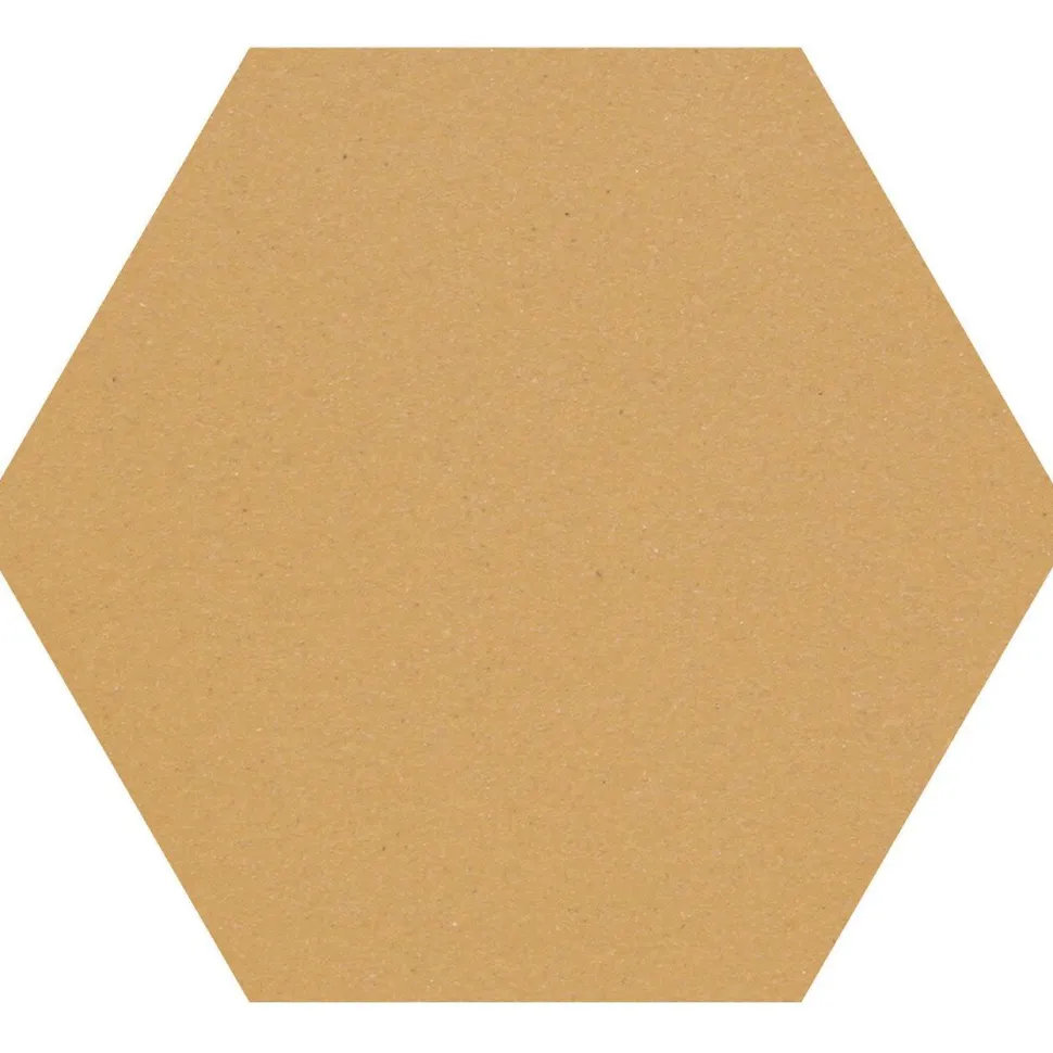 Lattialaatta Pukkila Natura 6-kulmainen Okrankeltainen himmeä sileä 115x100 mm