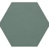 Lattialaatta Pukkila Natura 6-kulmainen Tummanvihreä himmeä sileä 115x100 mm