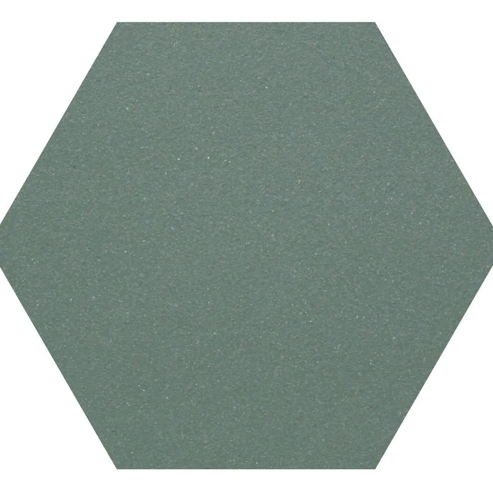 Lattialaatta Pukkila Natura 6-kulmainen Tummanvihreä himmeä sileä 115x100 mm