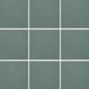 Lattialaatta Pukkila Natura Tummanvihreä himmeä sileä 96x96 mm lasikuituverkossa