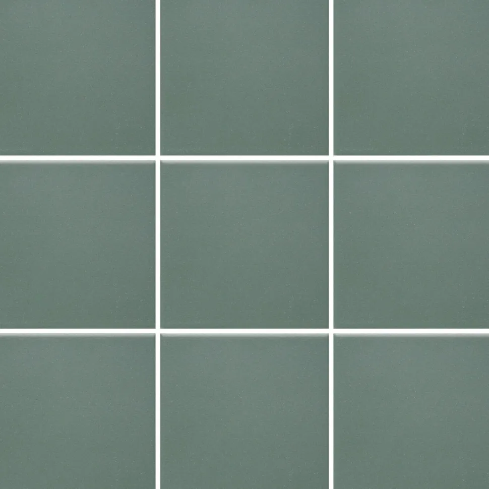 Lattialaatta Pukkila Natura Tummanvihreä himmeä sileä 96x96 mm lasikuituverkossa