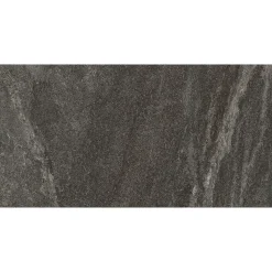 Lattialaatta Pukkila Quartziti, 30x60cm, lasitettu porcelanato, matta, rektifioitu, 04 Black