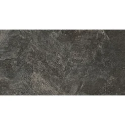 Lattialaatta Pukkila Quartziti, 30x60cm, lasitettu porcelanato, matta, rektifioitu, 04 Black