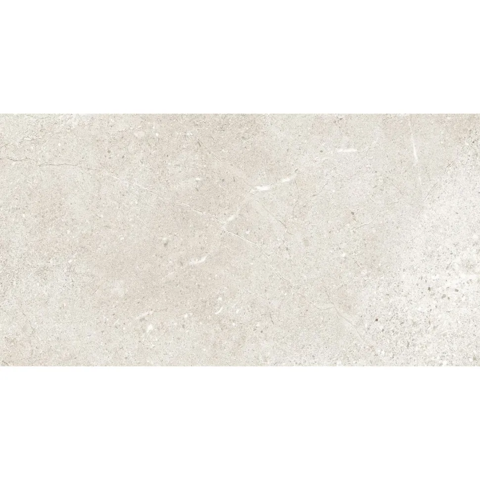 Lattialaatta Pukkila Stone Age White, 29.5x59.2cm, matta, tasapintainen