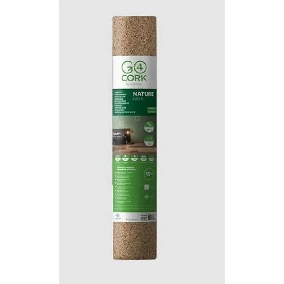 Lattian alusmateriaali Orient Occident Amorim Go4Cork Nature 2mm korkki 10m²/rulla