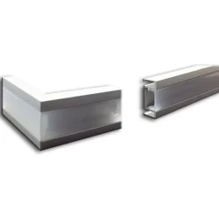 LED-boordilista Euroshrink 301A, alumiini, 23mm x 2.5m, mattahopea