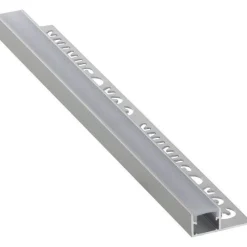 LED-boordilistan päätypala Euroshrink F-302A, alumiini, mattahopea