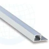 LED-boordilistan ulkokulmapala Euroshrink E-302A, alumiini, mattahopea