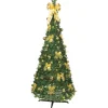 LED-joulukuusi Star Trading Pop-up-tree 185cm vihreä/keltainen
