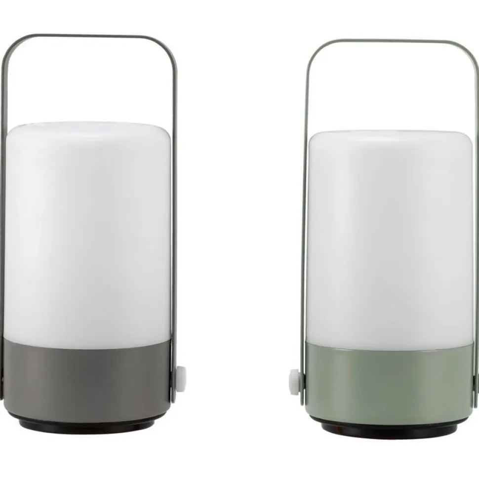 LED-lyhty Paulmann Pauleen Mobile Charm, 3000K, harmaa/vihreä
