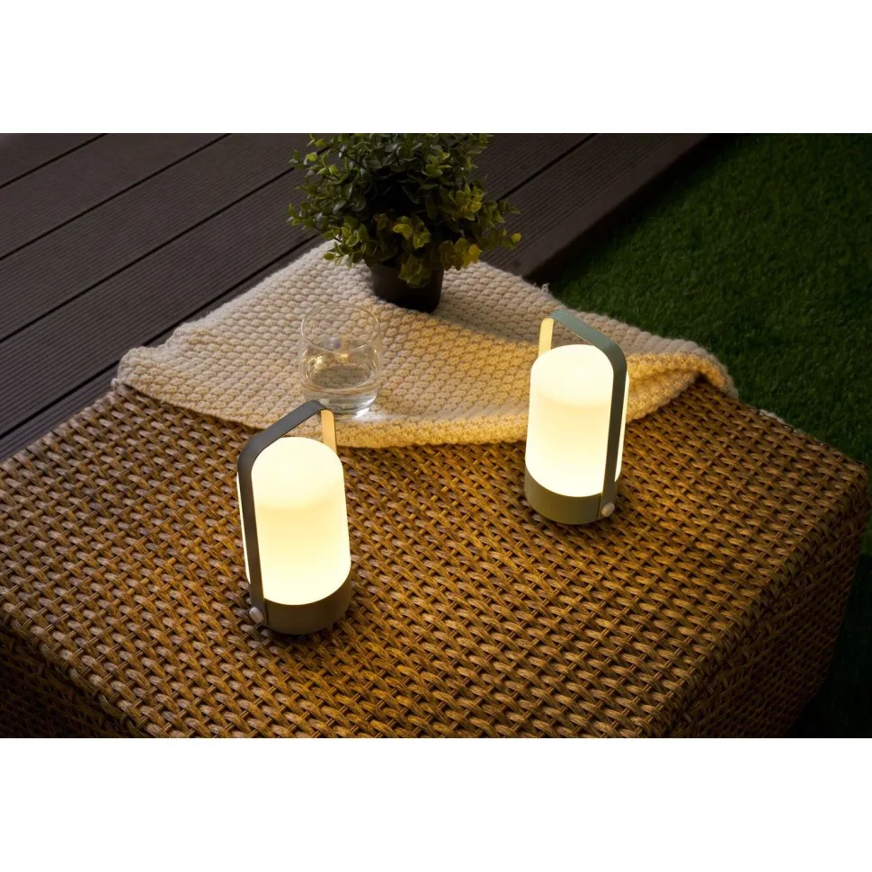 LED-lyhty Paulmann Pauleen Mobile Charm, 3000K, harmaa/vihreä